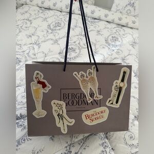 Bergdorf Goodman Gray Gift Bag